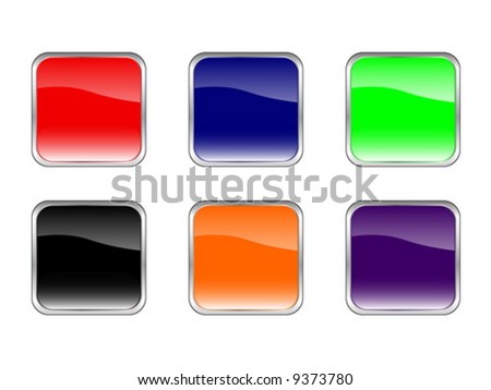 Web buttons. Vector illustration (clipping path)