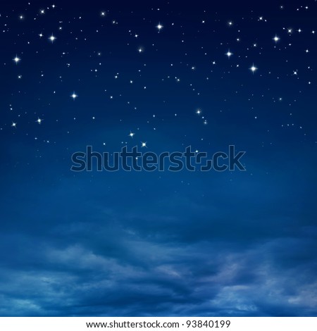 Stars in the night sky Royalty-Free Stock Photo #93840199