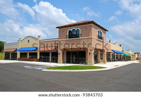 Generic New Shopping Center Royalty-Free Stock Photo #93843703