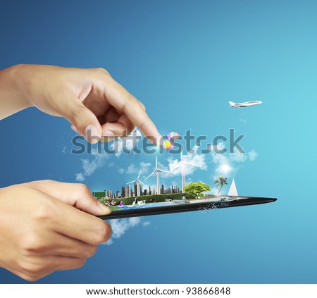 touch pad concept Royalty-Free Stock Photo #93866848