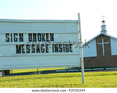 Funny sign at a church.
