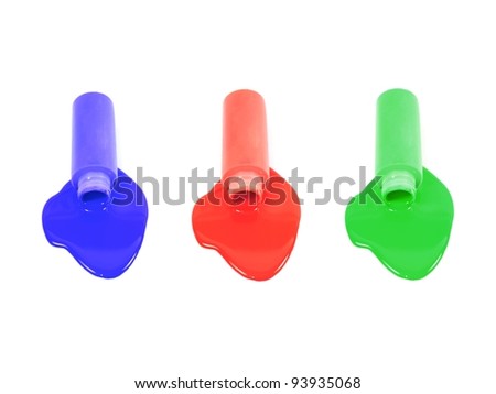 Painting equipment isolated on a white background