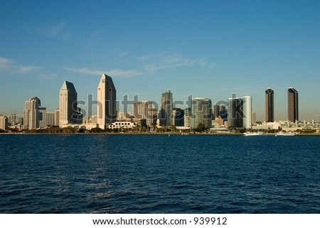 Skyline of San Diego from Coronado Island