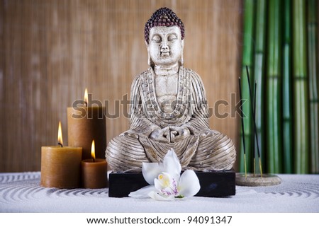 Buddha statue in a meditation