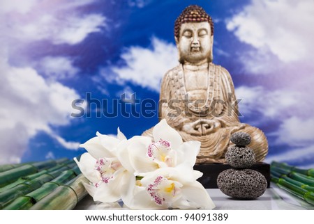 Zen buddha statue