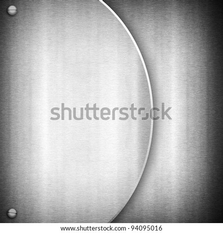 metal template with curve pattern