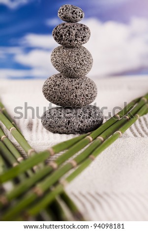 Stones and bamboo, zen