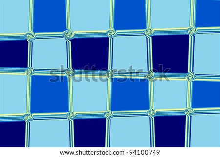 abstract square blue and yellow frames background