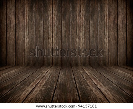 dark vintage brown wooden planks interior with artistic shadows added