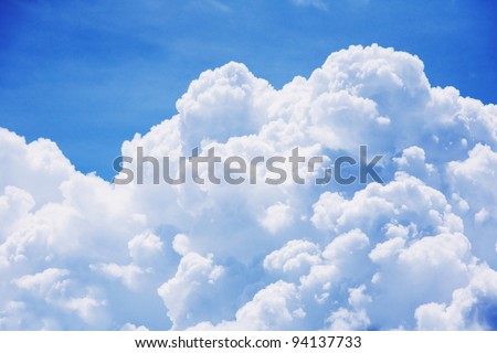 sky-clouds background. Royalty-Free Stock Photo #94137733