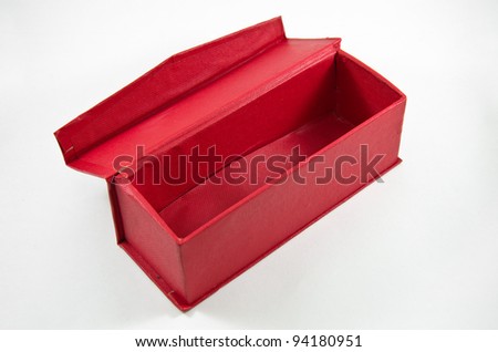 red box on white background, isolated