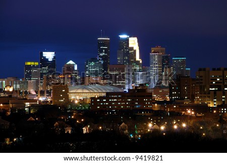 Minneapolis Skyline at Dusk