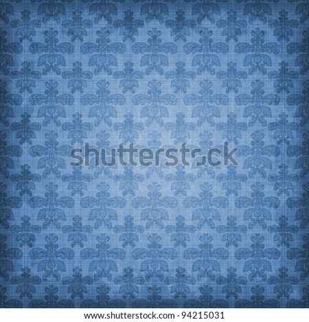Shaded Blue Damask Background