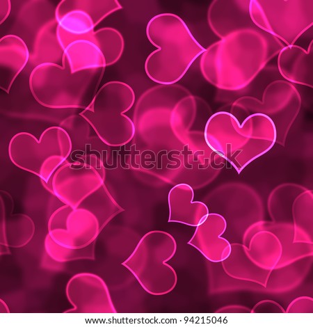 Hot Pink Heart Background Wallpaper