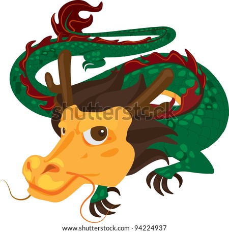 illustration dragon cartoon