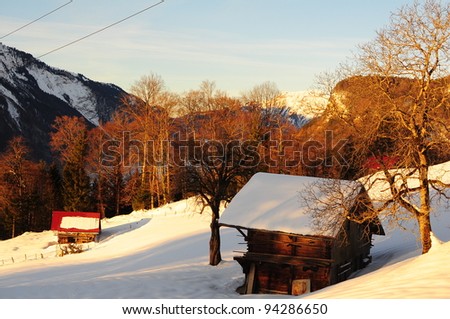 winter house mountain
