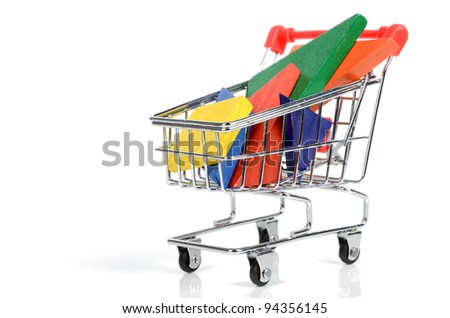 Shopping cart and chinese tangram