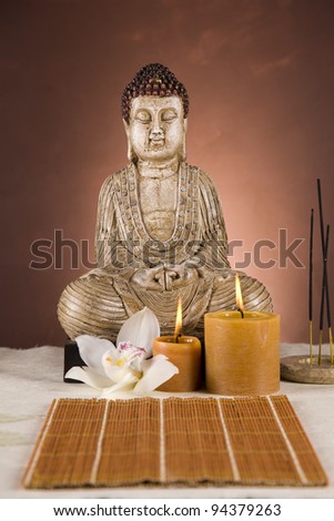 Buddha closeup, religious concept