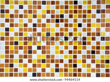 gold ceramic mosaic tile background