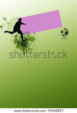 Abstract soccer background. (magazine, web, leaflet, poster)