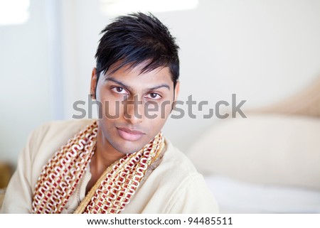 young indian man in traditional clothing