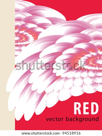 Vector red folder abstract background