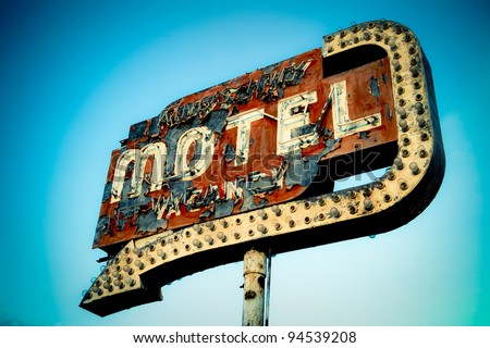 Vintage Neon Motel Sign