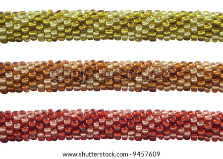 coloured bead bracelet