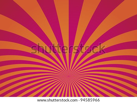 Abstract Curved Stripes Background - Vector Illustration
