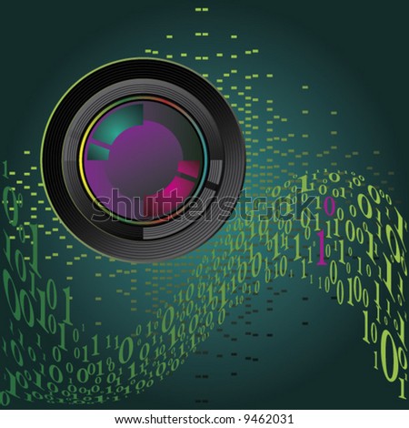 Digital Camera Background Vector