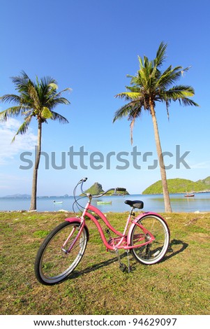 Bicycle at the beach, Thailand