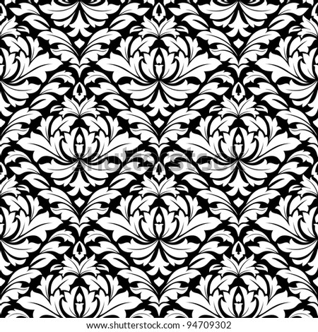 Retro damask seamless pattern for background or wallpaper design. Jpeg version also available in gallery