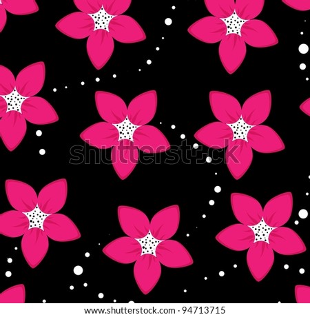 Vector floral seamless background floral