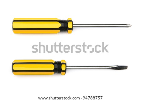slotted screw driver & phillips screw driver Royalty-Free Stock Photo #94788757