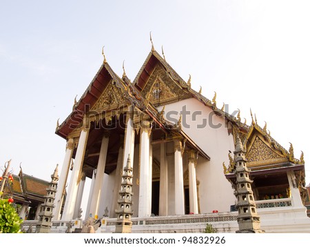 Wat Sutat Temple in bangkok ,Thailand