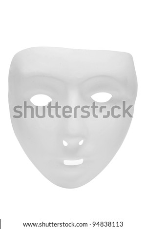 a carnival mask on a white background