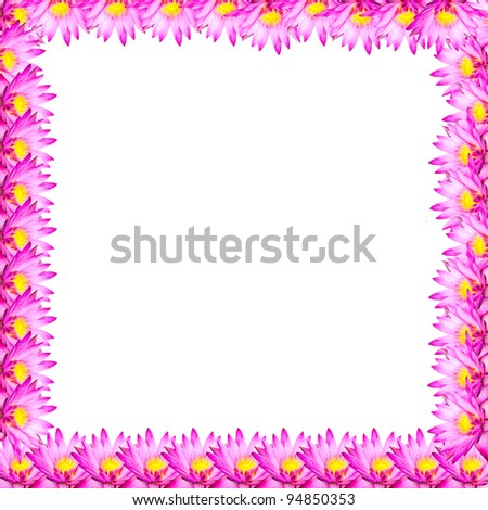 pink lotus for picture frame background