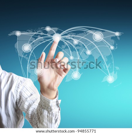 social network structure Royalty-Free Stock Photo #94855771