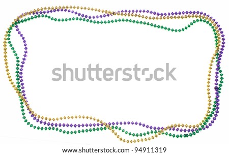 Three strands of beads