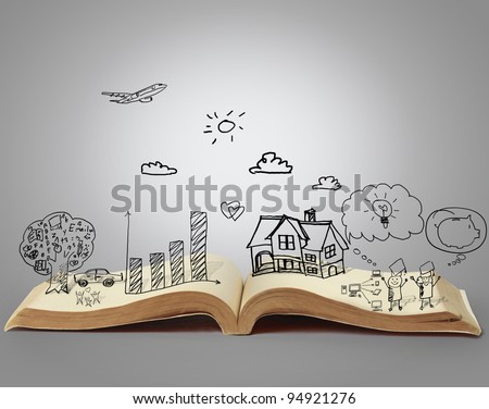 book of fantasy stories Royalty-Free Stock Photo #94921276