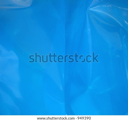 Blue plastic background