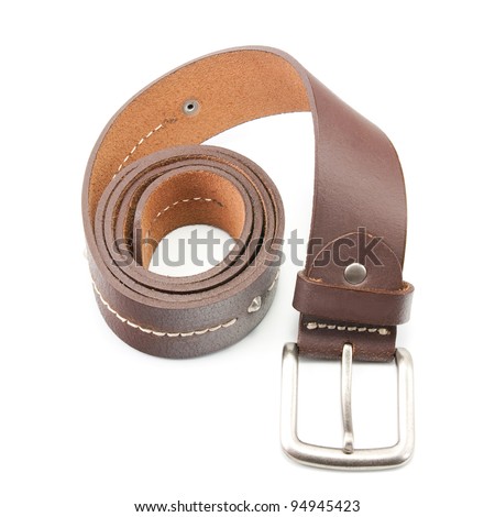 leather belt. Royalty-Free Stock Photo #94945423