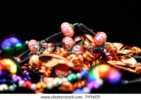 Mardi Gras beads.