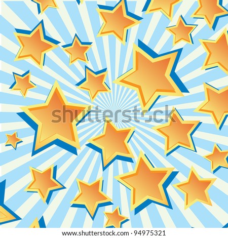 color creative background with stars. vector illustration.