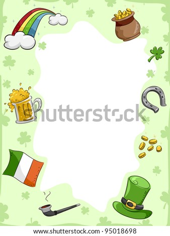 Background Illustration with a St. Patrick's Day Theme