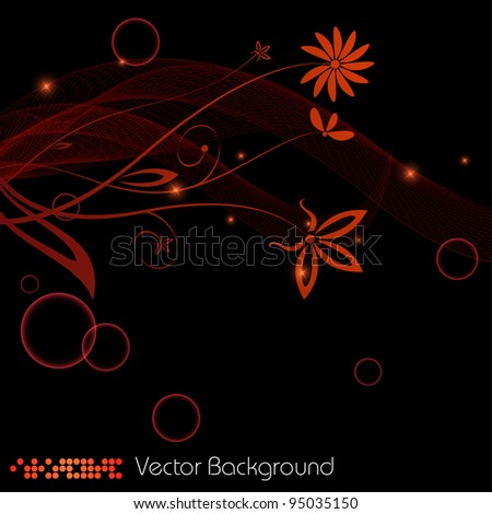 abstract floral vector background. Eps10