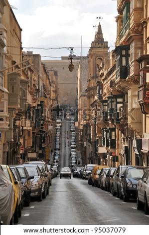Valletta's street, Malta