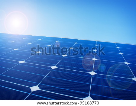 Solar panels Royalty-Free Stock Photo #95108770