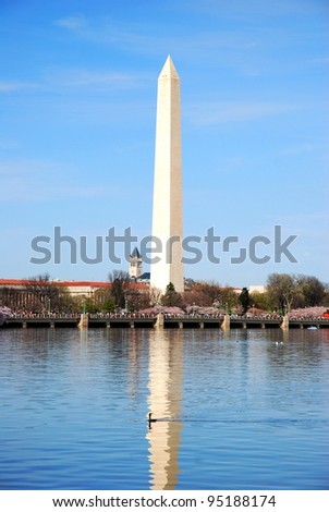 Washington DC Monument ,and Cherry Blossom USA