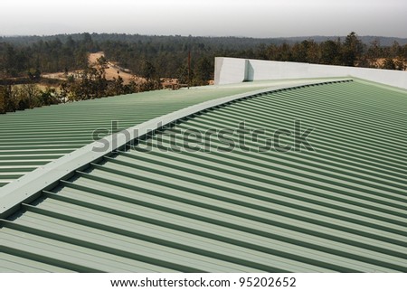 Metalsheet taper type or Boltless system. Install in Chiangmai Thailand Royalty-Free Stock Photo #95202652